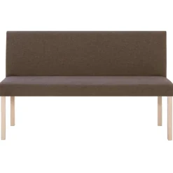 vidaXL bænk 139,5 cm polyester brun