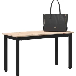 vidaXL bænk Naturfarvet 80 x 35 x 45 cm Massiv fyrretræ