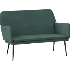 vidaXL bænk 108x79x79 cm fløjl mørkegrøn