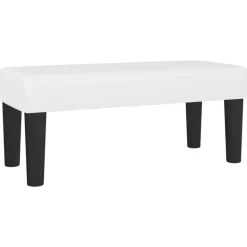 vidaXL bænk 70x30x30 cm kunstlæder hvid