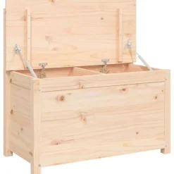vidaXL bænk 80x41x77 cm massivt fyrretræ