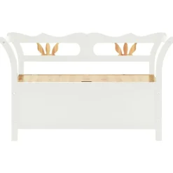 vidaXL bænk 107x45x75,5 cm massivt fyrretræ hvid