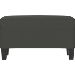 vidaXL bænk 70x35x41 cm mikrofiberstof mørkegrå