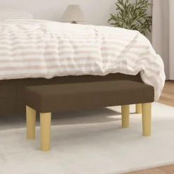 vidaXL bænk 70x30x30 cm stof brun
