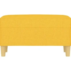 vidaXL bænk 70x35x41 cm stof gul