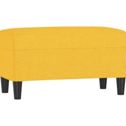 vidaXL bænk 70x35x41 cm stof gul