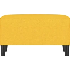 vidaXL bænk 70x35x41 cm stof gul