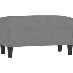 vidaXL bænk 70x35x41 cm stof mørkegrå