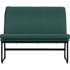 vidaXL bænk 100x75x76 cm stof mørkegrøn