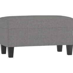 vidaXL bænk 70x35x41 cm stof mørkegrå