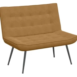 vidaXL bænk 110x74x84 cm velour brun