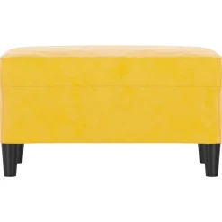 vidaXL bænk 70x35x41 cm velour gul