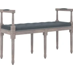 vidaXL bænk 110x40x70 cm velour mørkegrå