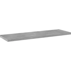 vidaXL boghylder 4 stk. 60x20x1,5 cm konstrueret træ betongrå