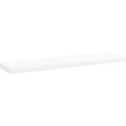 vidaXL boghylder 4 stk. 40x10x1,5 cm konstrueret træ hvid