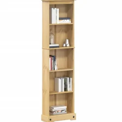 vidaXL bogreol Corona 46x20x170 cm massivt fyrretræ