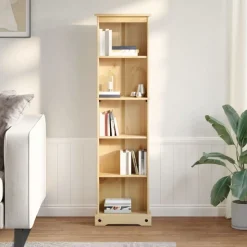 vidaXL bogreol Corona 46x20x170 cm massivt fyrretræ
