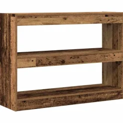 vidaXL Bogreol Gammelt træ 100 x 30 x 72 cm Konstrueret træ