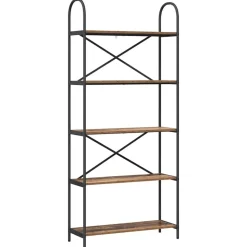 vidaXL Bogreol Gammelt træ 80 x 30 x 183 cm Konstrueret træ