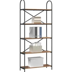 vidaXL Bogreol Gammelt træ 80 x 30 x 183 cm Konstrueret træ