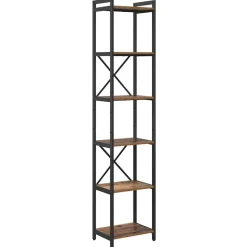 vidaXL Bogreol Gammelt træ 40 x 30 x 189,5 cm Konstrueret træ