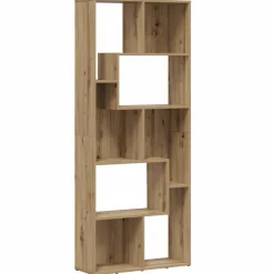 vidaXL bogreol håndlavet eg 67x24x161 cm konstrueret træ