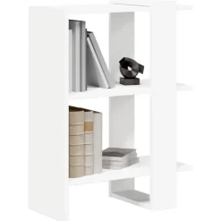 vidaXL Bogreol Hvid 52 x 25 x 71,5 cm Konstrueret træ