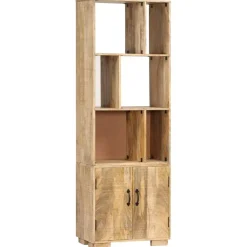 vidaXL bogreol massivt mangotræ 60 x 35 x 180 cm