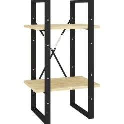 vidaXL bogreol 40x30x70 cm 2 hylder massivt fyrretræ