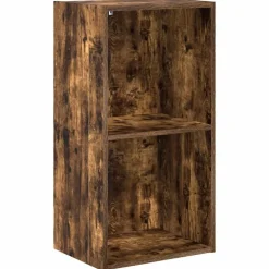 vidaXL bogreol 40x30x77 cm konstrueret træ røget egetræsfarve
