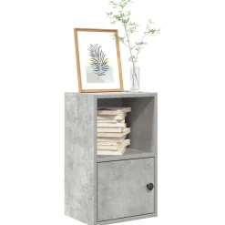 vidaXL bogreol 31x24x52 cm konstrueret træ betongrå