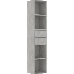 vidaXL bogreol 36x30x171 cm konstrueret træ betongrå