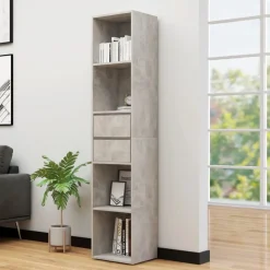 vidaXL bogreol 36x30x171 cm konstrueret træ betongrå