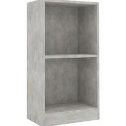 vidaXL bogreol 40x24x75 cm konstrueret træ betongrå