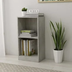 vidaXL bogreol 40x24x75 cm konstrueret træ betongrå