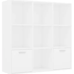 vidaXL bogreol 98x30x98 cm konstrueret træ hvid