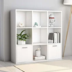 vidaXL bogreol 98x30x98 cm konstrueret træ hvid