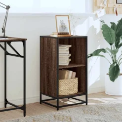vidaXL bogreol 40x35x76 cm konstrueret træ brun egetræsfarve