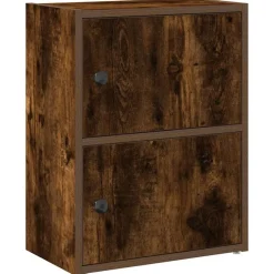 vidaXL bogreol 40x24x52 cm konstrueret træ røget egetræsfarve