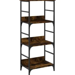 vidaXL bogreol 50x33x117,5 cm konstrueret træ røget egetræsfarve