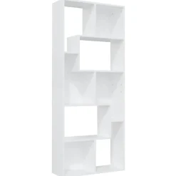 vidaXL bogreol 67x24x161 cm konstrueret træ hvid