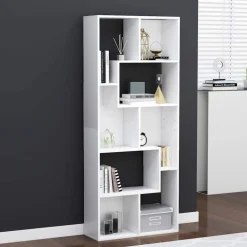 vidaXL bogreol 67x24x161 cm konstrueret træ hvid