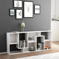 vidaXL bogreol 67x24x161 cm konstrueret træ hvid