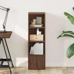 vidaXL bogreol 31x24x102 cm konstrueret træ brun egetræsfarve