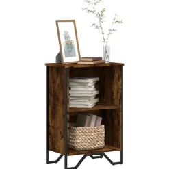 vidaXL bogreol 50x31x74,5 cm konstrueret træ røget egetræsfarve