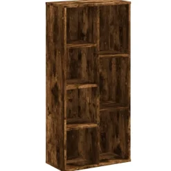 vidaXL bogreol 50x25x105 cm konstrueret træ røget egetræsfarve