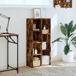 vidaXL bogreol 50x25x105 cm konstrueret træ røget egetræsfarve