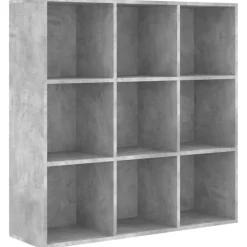 vidaXL bogreol 98x29x97,5 cm konstrueret træ betongrå