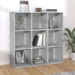 vidaXL bogreol 98x29x97,5 cm konstrueret træ betongrå
