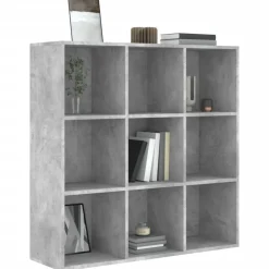 vidaXL bogreol 98x29x97,5 cm konstrueret træ betongrå